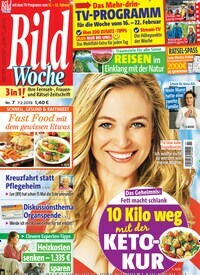 Titelbild der Ausgabe 7/2019 von Bildwoche. Diese Zeitschrift und viele weitere Programmzeitschriften als Abo oder epaper bei United Kiosk online kaufen.