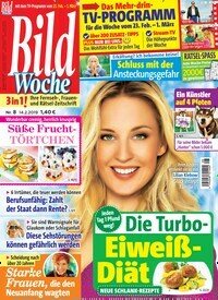Titelbild der Ausgabe 8/2019 von Bildwoche. Diese Zeitschrift und viele weitere Programmzeitschriften als Abo oder epaper bei United Kiosk online kaufen.
