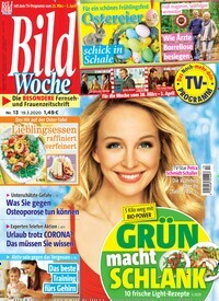 Titelbild der Ausgabe 13/2020 von Bildwoche. Diese Zeitschrift und viele weitere Programmzeitschriften als Abo oder epaper bei United Kiosk online kaufen.