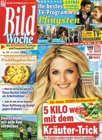 Titelbild der Ausgabe 20/2024 von Bildwoche. Diese Zeitschrift und viele weitere Programmzeitschriften als Abo oder epaper bei United Kiosk online kaufen.