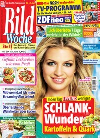 Titelbild der Ausgabe 29/2019 von Bildwoche. Diese Zeitschrift und viele weitere Programmzeitschriften als Abo oder epaper bei United Kiosk online kaufen.