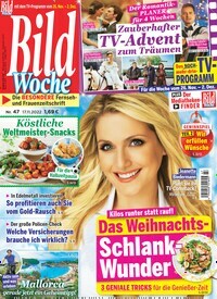 Titelbild der Ausgabe 47/2022 von Bildwoche. Diese Zeitschrift und viele weitere Programmzeitschriften als Abo oder epaper bei United Kiosk online kaufen.