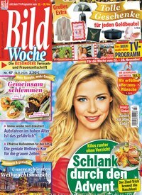 Titelbild der Ausgabe 47/2025 von Bildwoche. Diese Zeitschrift und viele weitere Programmzeitschriften als Abo oder epaper bei United Kiosk online kaufen.