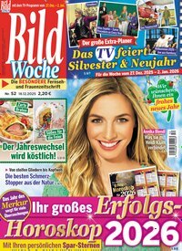 Titelbild der Ausgabe 52/2025 von Bildwoche. Diese Zeitschrift und viele weitere Programmzeitschriften als Abo oder epaper bei United Kiosk online kaufen.