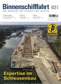Titelbild der Ausgabe 2/2020 von Binnenschifffahrt. Diese Zeitschrift und viele weitere Logistikmagazine und Medienmagazine als Abo oder epaper bei United Kiosk online kaufen.
