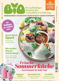 Titelbild der Ausgabe 2/2025 von BIO - Ihr nachhaltiger Ratgeber für Gesundheit & Ernährung. Diese Zeitschrift und viele weitere Elternzeitschriften und Tierzeitschriften als Abo oder epaper bei United Kiosk online kaufen.