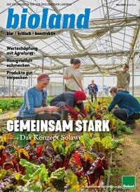 Titelbild der Ausgabe 5/2026 von bioland-Fachmagazin. Diese Zeitschrift und viele weitere Naturzeitschriften, Landwirtschaftszeitungen und Umweltmagazine als Abo oder epaper bei United Kiosk online kaufen.