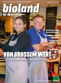 Titelbild der Ausgabe 9/2026 von bioland-Fachmagazin. Diese Zeitschrift und viele weitere Naturzeitschriften, Landwirtschaftszeitungen und Umweltmagazine als Abo oder epaper bei United Kiosk online kaufen.