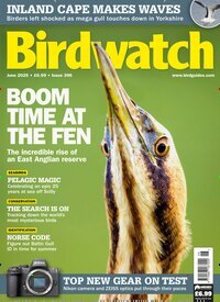 Titelbild der Ausgabe 6/2025 von Birdwatch. Diese Zeitschrift und viele weitere Reisemagazine, Freizeitmagazine und Wissensmagazine als Abo oder epaper bei United Kiosk online kaufen.