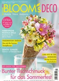 Titelbild der Ausgabe 4/2022 von Blooms Deco. Diese Zeitschrift und viele weitere Gartenzeitschriften und Wohnzeitschriften als Abo oder epaper bei United Kiosk online kaufen.
