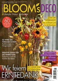 Titelbild der Ausgabe 5/2022 von Blooms Deco. Diese Zeitschrift und viele weitere Gartenzeitschriften und Wohnzeitschriften als Abo oder epaper bei United Kiosk online kaufen.