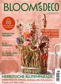 Titelbild der Ausgabe 5/2025 von Blooms Deco. Diese Zeitschrift und viele weitere Gartenzeitschriften und Wohnzeitschriften als Abo oder epaper bei United Kiosk online kaufen.