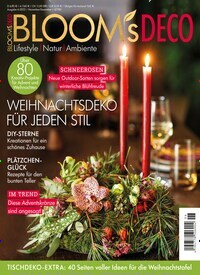 Titelbild der Ausgabe 6/2022 von Blooms Deco. Diese Zeitschrift und viele weitere Gartenzeitschriften und Wohnzeitschriften als Abo oder epaper bei United Kiosk online kaufen.