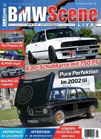 Titelbild der Ausgabe 1/2023 von BMW Scene Live. Diese Zeitschrift und viele weitere Automagazine und Motorradzeitschriften als Abo oder epaper bei United Kiosk online kaufen.
