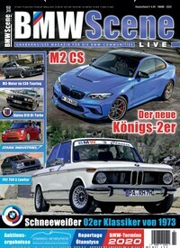 Titelbild der Ausgabe 2/2020 von BMW Scene Live. Diese Zeitschrift und viele weitere Automagazine und Motorradzeitschriften als Abo oder epaper bei United Kiosk online kaufen.