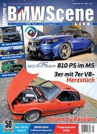 Titelbild der Ausgabe 3/2026 von BMW Scene Live. Diese Zeitschrift und viele weitere Automagazine und Motorradzeitschriften als Abo oder epaper bei United Kiosk online kaufen.