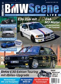 Titelbild der Ausgabe 4/2026 von BMW Scene Live. Diese Zeitschrift und viele weitere Automagazine und Motorradzeitschriften als Abo oder epaper bei United Kiosk online kaufen.
