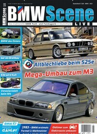 Titelbild der Ausgabe 5/2023 von BMW Scene Live. Diese Zeitschrift und viele weitere Automagazine und Motorradzeitschriften als Abo oder epaper bei United Kiosk online kaufen.