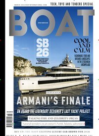 Titelbild der Ausgabe 3/2026 von Boat International. Diese Zeitschrift und viele weitere Sportmagazine als Abo oder epaper bei United Kiosk online kaufen.