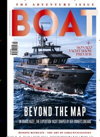 Titelbild der Ausgabe 9/2026 von Boat International. Diese Zeitschrift und viele weitere Sportmagazine als Abo oder epaper bei United Kiosk online kaufen.