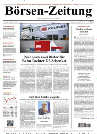 Titelbild der Ausgabe 137/2024 von Börsen-Zeitung. Diese Zeitschrift und viele weitere Businessmagazine als Abo oder epaper bei United Kiosk online kaufen.
