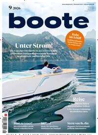 Titelbild der Ausgabe 9/2026 von boote. Diese Zeitschrift und viele weitere Sportmagazine als Abo oder epaper bei United Kiosk online kaufen.
