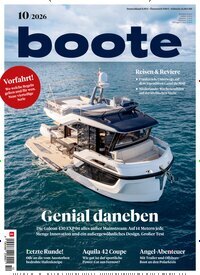 Titelbild der Ausgabe 10/2026 von boote. Diese Zeitschrift und viele weitere Sportmagazine als Abo oder epaper bei United Kiosk online kaufen.
