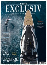 Titelbild der Ausgabe 4/2025 von Boote exclusiv. Diese Zeitschrift und viele weitere Sportmagazine als Abo oder epaper bei United Kiosk online kaufen.