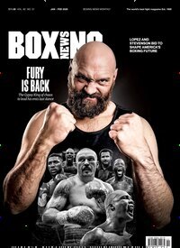 Titelbild der Ausgabe 1/2026 von Boxing News. Diese Zeitschrift und viele weitere Sportmagazine als Abo oder epaper bei United Kiosk online kaufen.