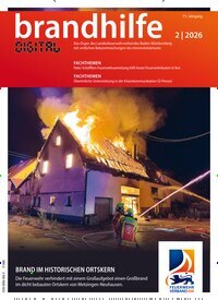 Titelbild der Ausgabe 2/2026 von Brandhilfe Baden-Württemberg. Diese Zeitschrift und viele weitere Jurazeitschriften und Zeitschriften für Verwaltung als Abo oder epaper bei United Kiosk online kaufen.