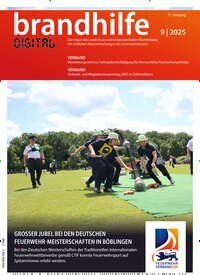 Titelbild der Ausgabe 9/2025 von Brandhilfe Baden-Württemberg. Diese Zeitschrift und viele weitere Jurazeitschriften und Zeitschriften für Verwaltung als Abo oder epaper bei United Kiosk online kaufen.