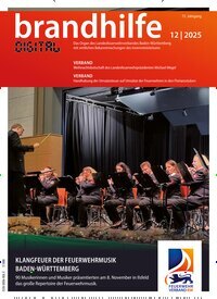Titelbild der Ausgabe 12/2025 von Brandhilfe Baden-Württemberg. Diese Zeitschrift und viele weitere Jurazeitschriften und Zeitschriften für Verwaltung als Abo oder epaper bei United Kiosk online kaufen.