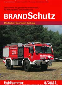 Titelbild der Ausgabe 8/2023 von BrandSchutz. Diese Zeitschrift und viele weitere Jurazeitschriften und Zeitschriften für Verwaltung als Abo oder epaper bei United Kiosk online kaufen.