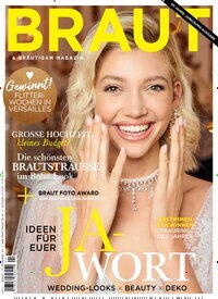 Titelbild der Ausgabe 4/2025 von Braut & Bräutigam Magazin. Diese Zeitschrift und viele weitere Frauenzeitschriften als Abo oder epaper bei United Kiosk online kaufen.