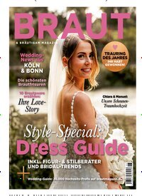 Titelbild der Ausgabe 6/2026 von Braut & Bräutigam Magazin. Diese Zeitschrift und viele weitere Frauenzeitschriften als Abo oder epaper bei United Kiosk online kaufen.