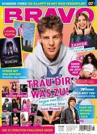 Titelbild der Ausgabe 7/2025 von Bravo. Diese Zeitschrift und viele weitere Jugendzeitschriften und Kinderzeitschriften als Abo oder epaper bei United Kiosk online kaufen.