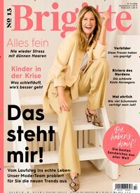 Titelbild der Ausgabe 13/2026 von Brigitte. Diese Zeitschrift und viele weitere Frauenzeitschriften als Abo oder epaper bei United Kiosk online kaufen.
