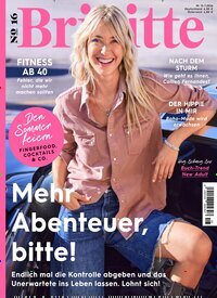 Titelbild der Ausgabe 16/2026 von Brigitte. Diese Zeitschrift und viele weitere Frauenzeitschriften als Abo oder epaper bei United Kiosk online kaufen.