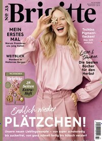 Titelbild der Ausgabe 23/2025 von Brigitte. Diese Zeitschrift und viele weitere Frauenzeitschriften als Abo oder epaper bei United Kiosk online kaufen.