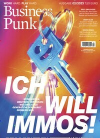 Titelbild der Ausgabe 2/2023 von Business Punk. Diese Zeitschrift und viele weitere Lifestylemagazine und Peoplemagazine als Abo oder epaper bei United Kiosk online kaufen.