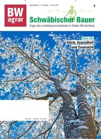 Titelbild der Ausgabe 1/2026 von BWagrar Schwäbischer Bauer. Diese Zeitschrift und viele weitere Naturzeitschriften, Landwirtschaftszeitungen und Umweltmagazine als Abo oder epaper bei United Kiosk online kaufen.