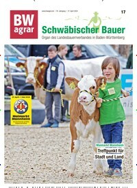 Titelbild der Ausgabe 17/2024 von BWagrar Schwäbischer Bauer. Diese Zeitschrift und viele weitere Naturzeitschriften, Landwirtschaftszeitungen und Umweltmagazine als Abo oder epaper bei United Kiosk online kaufen.