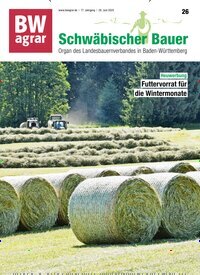 Titelbild der Ausgabe 26/2025 von BWagrar Schwäbischer Bauer. Diese Zeitschrift und viele weitere Naturzeitschriften, Landwirtschaftszeitungen und Umweltmagazine als Abo oder epaper bei United Kiosk online kaufen.