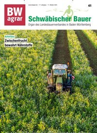 Titelbild der Ausgabe 41/2025 von BWagrar Schwäbischer Bauer. Diese Zeitschrift und viele weitere Naturzeitschriften, Landwirtschaftszeitungen und Umweltmagazine als Abo oder epaper bei United Kiosk online kaufen.