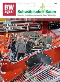 Titelbild der Ausgabe 44/2025 von BWagrar Schwäbischer Bauer. Diese Zeitschrift und viele weitere Naturzeitschriften, Landwirtschaftszeitungen und Umweltmagazine als Abo oder epaper bei United Kiosk online kaufen.