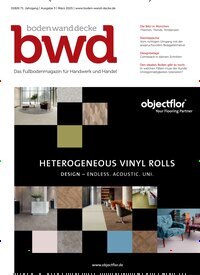 Titelbild der Ausgabe 3/2025 von bwd boden wand decke. Diese Zeitschrift und viele weitere Architekturzeitschriften und Bauzeitschriften als Abo oder epaper bei United Kiosk online kaufen.