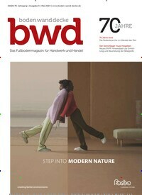 Titelbild der Ausgabe 5/2024 von bwd boden wand decke. Diese Zeitschrift und viele weitere Architekturzeitschriften und Bauzeitschriften als Abo oder epaper bei United Kiosk online kaufen.