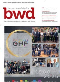 Titelbild der Ausgabe 5/2025 von bwd boden wand decke. Diese Zeitschrift und viele weitere Architekturzeitschriften und Bauzeitschriften als Abo oder epaper bei United Kiosk online kaufen.