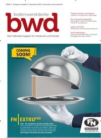 Titelbild der Ausgabe 9/2025 von bwd boden wand decke. Diese Zeitschrift und viele weitere Architekturzeitschriften und Bauzeitschriften als Abo oder epaper bei United Kiosk online kaufen.
