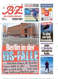 Titelbild der Ausgabe 28/2026 von B.Z.. Diese Zeitschrift und viele weitere Zeitungsabos als Abo oder epaper bei United Kiosk online kaufen.